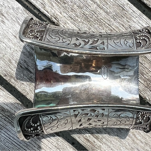 Huge statement Vintage solid 925 Sterling Silver Lois Hill Cuff - Picture 6 of 6